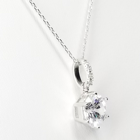 NEW Micro Pave CZ Diamond Necklace - Picture 2 of 10